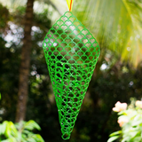 Green Orchid Cone Hanging Planter Pots | Premium Plastic Pots | Ideal for Orchids, Ferns, and Hanging Plants | Home & Balcony Décor