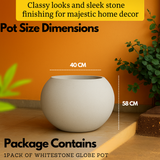 Globe Rotomolded Pots for Home & Garden (Pack of 1)