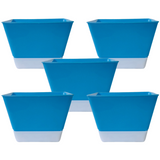SP4 10cm Square selfwatering Pot For Tabletop | Office | Indoor Garden | Home& Garden (4INCH | 10CM)