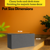 L E D Rectangle Pots for Home & Garden (Pack of 1)