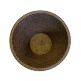 Hug A Plant | Milano Round Rotomolded Plastic Pot With Inner for Home & Garden ( Pack of 1, Sand Stone Finish)