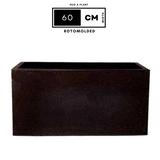 Hug A Plant | Quebec Rectangle 60CM Rotomolded Plastic Pot for Home & Garden (Pack of 1)