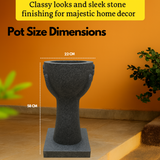 Kissan Double Arms Rotomolded Pots for Home & Garden (Pack of 1)