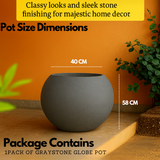 Globe Rotomolded Pots for Home & Garden (Pack of 1)