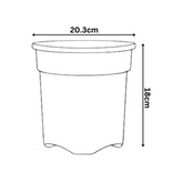 8 Inch Gro Pro Grower Plastic Pot for Home & Garden