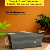 Cafe Rotomolded Pots for Home & Garden (Pack of 1)