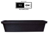 Florence XL 90CM Rectangle Rotomolded Plastic Pot With Wheels for Home & Garden (Pack Of 1, 90CM | 35 INCH)