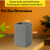 Cubo 2412 Rotomolded Pots for Home & Garden (Pack of 1)