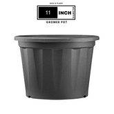 11 Inch Grower Plastic Pot Black