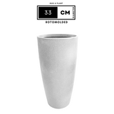 Hug A Plant | Venice Planter Rotomolded Round Plastic Pot Without Inner for Home & Garden (Pack of 1, White Stone Finish)