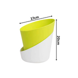 Atlantis Self-watering Plastic Pot for Home & Garden Decor