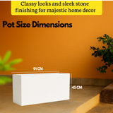 L E D Rectangle Pots for Home & Garden (Pack of 1)
