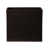 Quebec Square Rotomolded Plastic Pot for Home & Garden (Brown Stone Finish, Pack of 1)