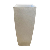 Roll Pot Rotomolded Square Planter for Home Gardening | Indoor Gardens |Home & Garden (White Stone Finish)