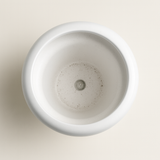 White Designer Ceramic Pot (Matt Finish,Small) for Home & Indoor Plant Decor