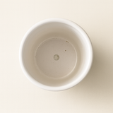 White Designer Ceramic Pot (Glossy Finish,Small) for Home & Indoor Plant Decor