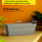 Cafe Rotomolded Pots for Home & Garden (Pack of 1)