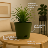 Krish Olivegreen plastic Planter Small for Home & Garden