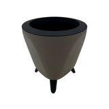 Lagos 13cm Round Plastic Pot for Home & Garden Decor