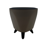 Lagos 13cm Round Plastic Pot for Home & Garden Decor