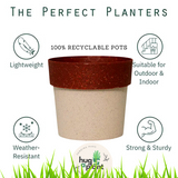Hug A Plant Arty Eco Round Planter