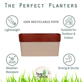 Hug A Plant Arty Rectangle Eco Planter