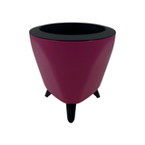 Lagos 13cm Round Plastic Pot for Home & Garden Decor