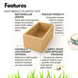 Quebec Rotomolded Pots for Home & Garden (Pack of 1)