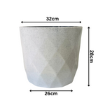 SL Diamond 32cm Round Planter With inner For Home | Office | Indoor Garden | Home& Garden