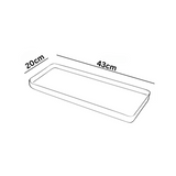 Hug A Plant | Window Planter 45CM Rectangle Plastic Pot for Home & Garden (Pack of 1)