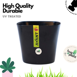 Hug A Plant Zen Pot (0.5L) Black colour for Home & Garden