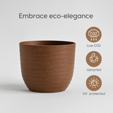 Verona Eco-friendly Pot | Bamboo-Based, UV-Protected Tabletop Planters | Eco-Friendly Pots for Indoor Plants, Home Décor, Balcony & Garden