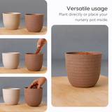 Verona Eco-friendly Pot | Bamboo-Based, UV-Protected Tabletop Planters | Eco-Friendly Pots for Indoor Plants, Home Décor, Balcony & Garden