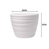 Phoenix Planter Round Plastic Pot for Home & Garden Decor