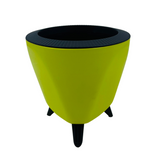 Lagos 13cm Round Plastic Pot for Home & Garden Decor