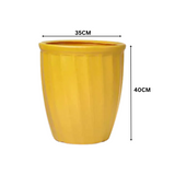 Kyiv Planter Round Plastic Pot for Home & Garden Decor