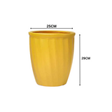 Kyiv Planter Round Plastic Pot for Home & Garden Decor