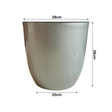 Hug A Plant |Sunny Big Round Plastic Pot with Inner for Home & Garden (29CM|11.5 INCH)