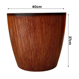 Hug A Plant | Valencia 40cm Round Plastic Pot with Wheels for Home & Garden (40CM | 15.7 INCH, Pack of 1)