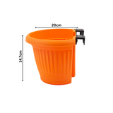 Hug A Plant |Bello Wall Planter 20CM Hanging Plastic Pot for Home & Garden Decor (20CM|8 INCH)