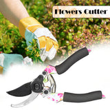 GARDEN SHARP CUTTER PRUNERS SCISSOR WITH GRIP-HANDLE