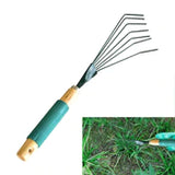 STAINLESS STEEL TOOTH GARDEN LEAF RAKE