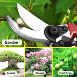 GARDEN SHARP CUTTER PRUNERS SCISSOR WITH GRIP-HANDLE