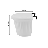 Hug A Plant |Bello Wall Planter 20CM Hanging Plastic Pot for Home & Garden Decor (20CM|8 INCH)