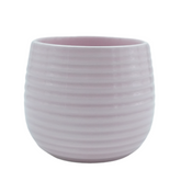 Designer Ceramic Pot (Pink, Glossy Finish,Small) for Home & Indoor Plant Decor