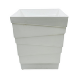 Hug A Plant | Avant Square 22CM Plastic Pot for Home & Garden (22CM | 8.5INCH)