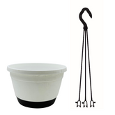 Tuka 20 Self Watering Hanging Plastic Pot