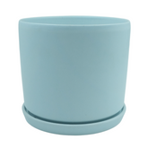 Designer Ceramic Pot (Blue, Matt Finish,Medium) for Home & Indoor Plant Decor