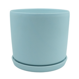Designer Ceramic Pot (Blue, Matt Finish,Medium) for Home & Indoor Plant Decor