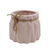Designer Ceramic Pot (Pink, Matt Finish,Small) for Home & Indoor Plant Decor